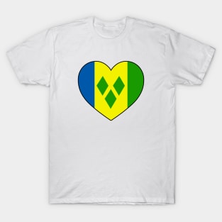 Heart - Saint Vincent and the Grenadines T-Shirt